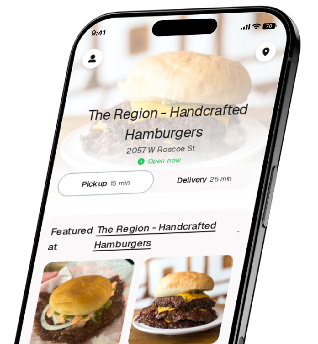 The Region - Handcrafted Hamburgers app preview