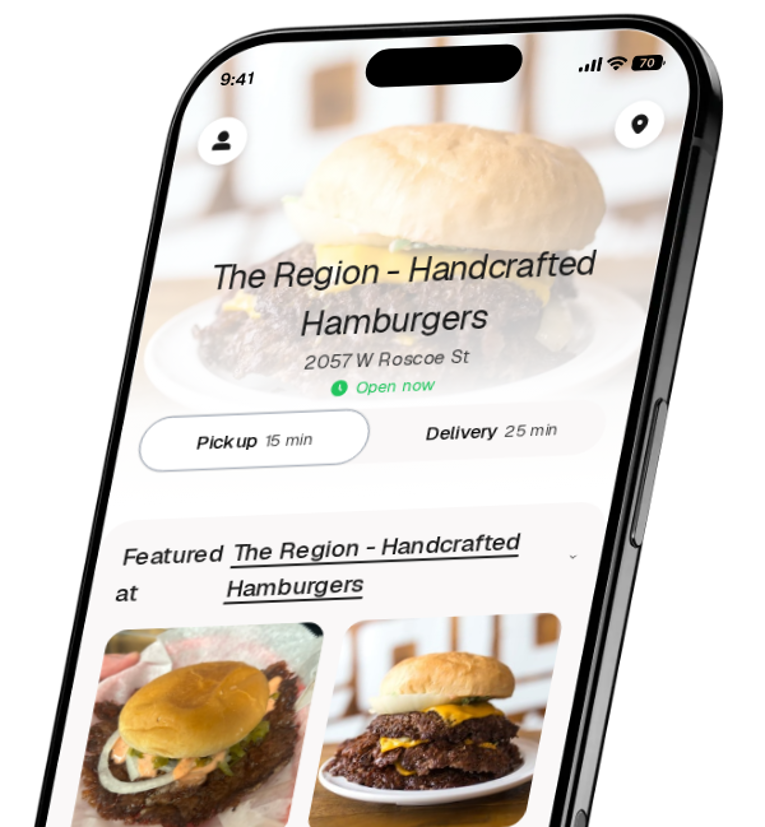 The Region - Handcrafted Hamburgers app preview